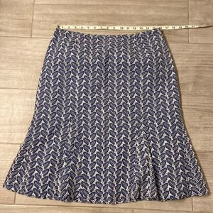 CR Sportswear Blue and White Flared Skirt Size 12